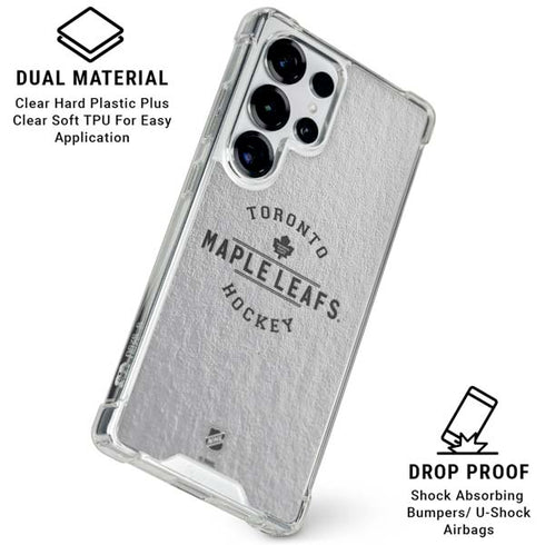 NHL Toronto Maple Leafs Black Text Galaxy S26 Ultra Clear Case