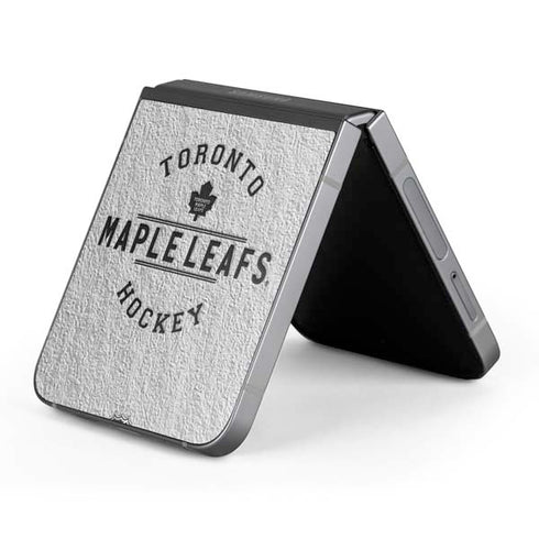 NHL Toronto Maple Leafs Black Text Galaxy Z Flip6 Skin