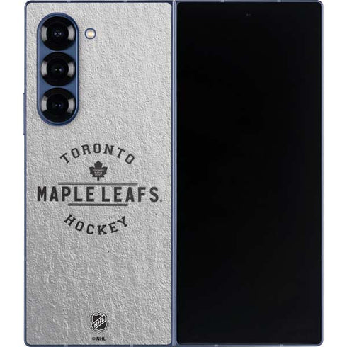 NHL Toronto Maple Leafs Black Text Galaxy Z Fold6 Skin