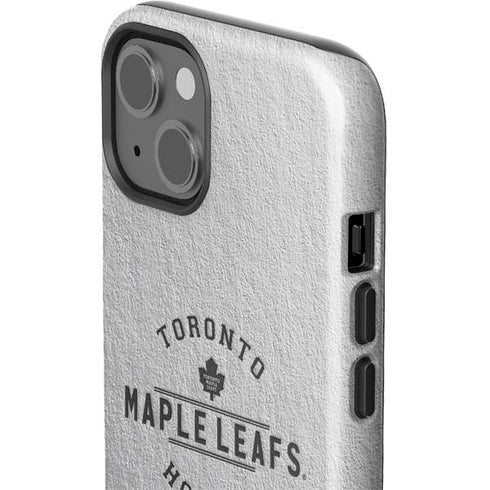 NHL Toronto Maple Leafs Black Text iPhone 15 Impact Case