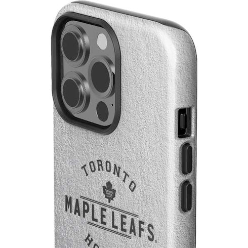 NHL Toronto Maple Leafs Black Text iPhone 15 Pro Impact Case