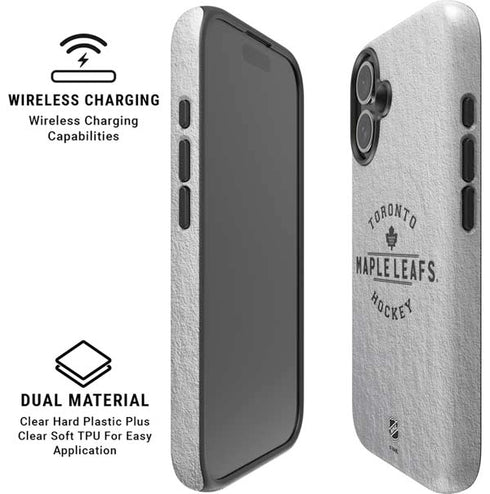 NHL Toronto Maple Leafs Black Text iPhone 16 Magsafe Impact Case