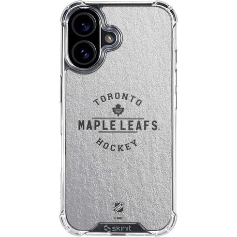 NHL Toronto Maple Leafs Black Text iPhone 16 Plus Clear Case