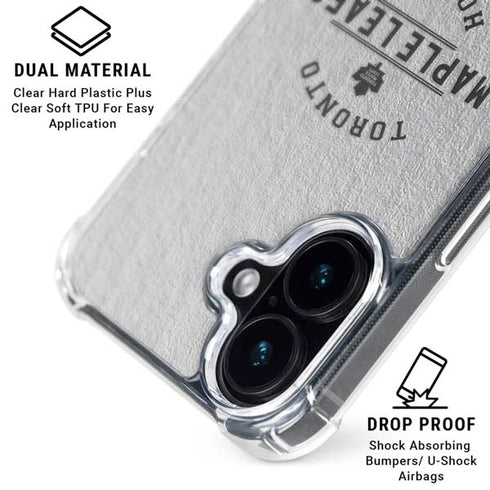 NHL Toronto Maple Leafs Black Text iPhone 16 Plus MagSafe Case