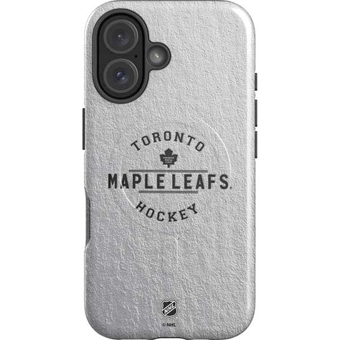 NHL Toronto Maple Leafs Black Text iPhone 16 Plus Magsafe Impact Case