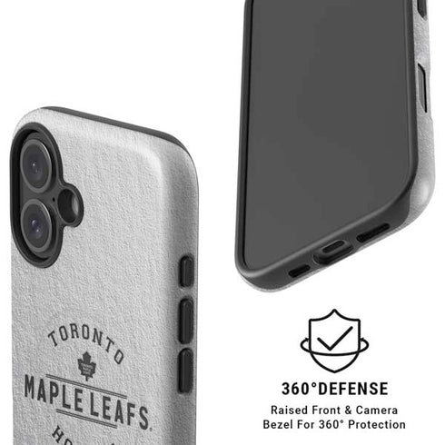 NHL Toronto Maple Leafs Black Text iPhone 16 Plus Magsafe Impact Case