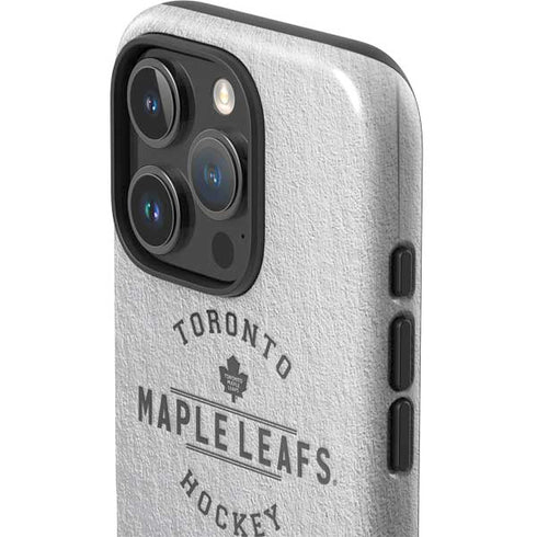 NHL Toronto Maple Leafs Black Text iPhone 16 Pro Impact Case