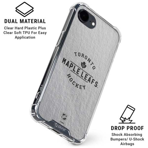 NHL Toronto Maple Leafs Black Text iPhone 16e Clear Case