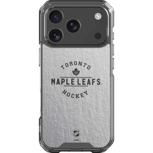 NHL Toronto Maple Leafs Black Text iPhone 18 Pro Clear Case