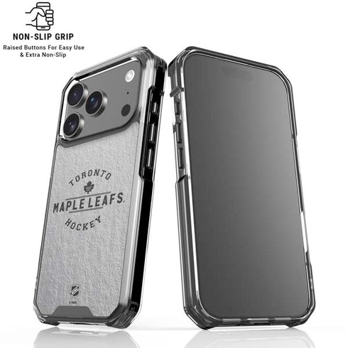 NHL Toronto Maple Leafs Black Text iPhone 18 Pro Clear Case