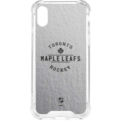 NHL Toronto Maple Leafs Black Text iPhone XS Clear Case