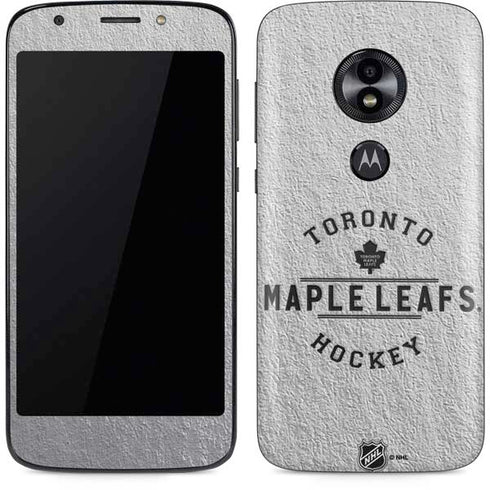 NHL Toronto Maple Leafs Black Text Moto E5 Play Skin