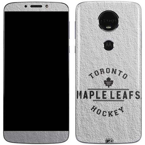 NHL Toronto Maple Leafs Black Text Moto E5 Plus Skin