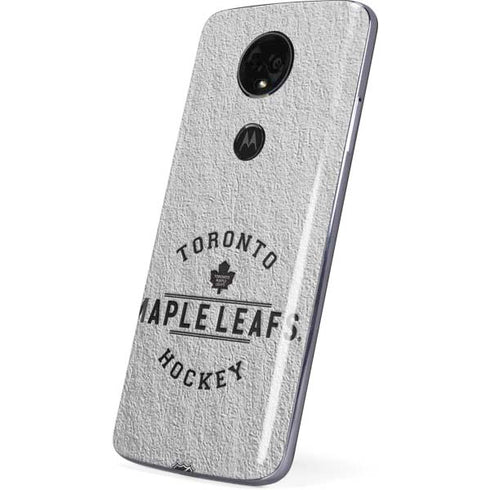 NHL Toronto Maple Leafs Black Text Moto E5 Plus Skin