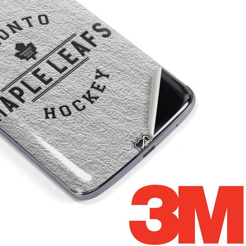 NHL Toronto Maple Leafs Black Text Moto E5 Plus Skin