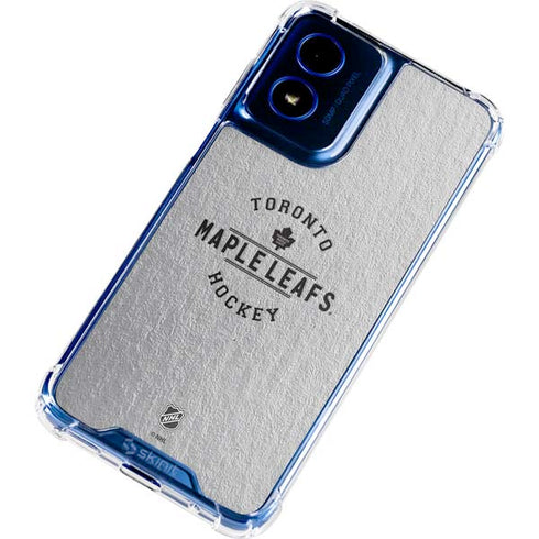 NHL Toronto Maple Leafs Black Text Moto G 5G (2024) Clear Case