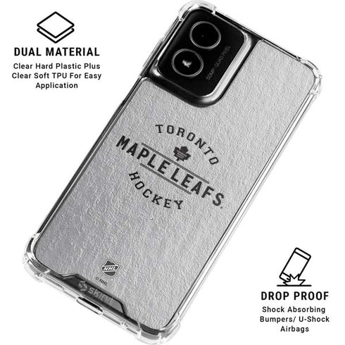 NHL Toronto Maple Leafs Black Text Moto G Power 5G (2024) Clear Case