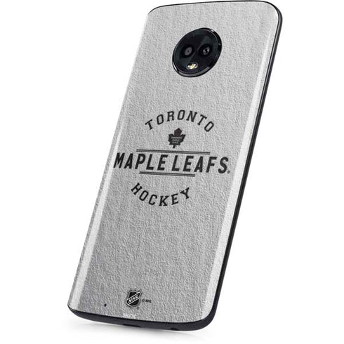 NHL Toronto Maple Leafs Black Text Moto G6 Skin
