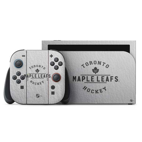 NHL Toronto Maple Leafs Black Text Nintendo Switch 2 (2025) with Joy-Con Skin