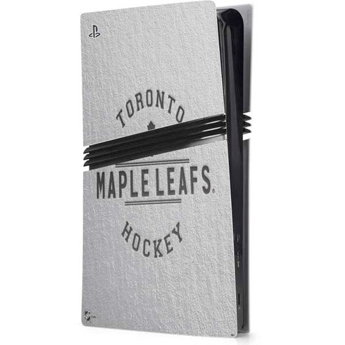 NHL Toronto Maple Leafs Black Text PS5 Pro Console Skin