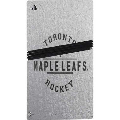 NHL Toronto Maple Leafs Black Text PS5 Pro Console Skin