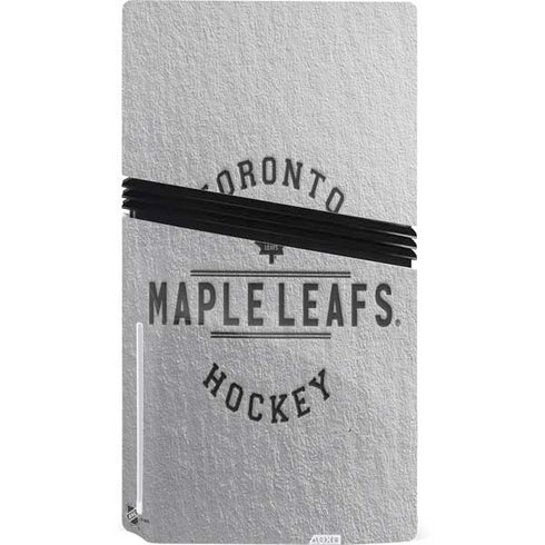NHL Toronto Maple Leafs Black Text PS5 Pro Disk Bundle Skin