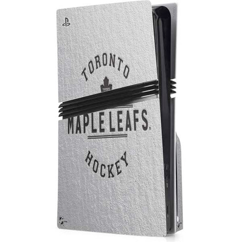 NHL Toronto Maple Leafs Black Text PS5 Pro Disk Console Skin