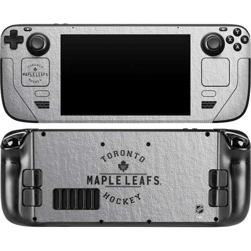 NHL Toronto Maple Leafs Black Text Steam Deck Handheld Gaming Computer Skin