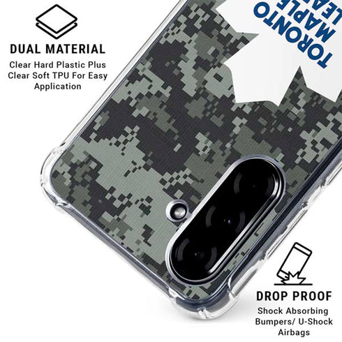 NHL Toronto Maple Leafs Camo Galaxy A36 5G Clear Case