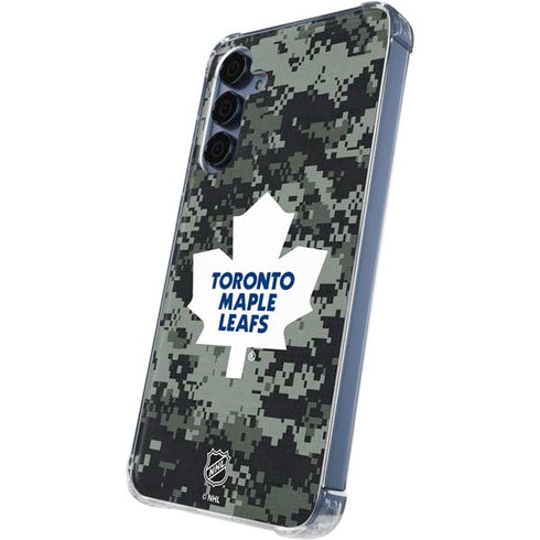 NHL Toronto Maple Leafs Camo Galaxy A55 5G Clear Case