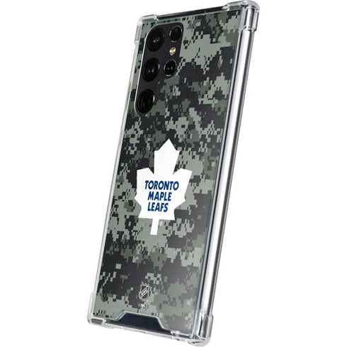 NHL Toronto Maple Leafs Camo Galaxy S23 Ultra Clear Case