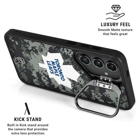 NHL Toronto Maple Leafs Camo Galaxy S25 Kickstand Case