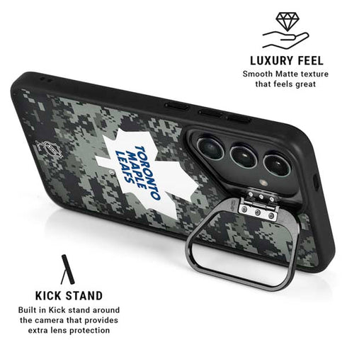 NHL Toronto Maple Leafs Camo Galaxy S24 Plus Kickstand Case