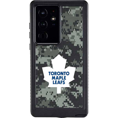 NHL Toronto Maple Leafs Camo Galaxy S24 Ultra Waterproof Case