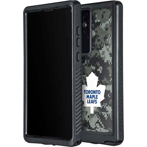 NHL Toronto Maple Leafs Camo Galaxy S24 Ultra Waterproof Case