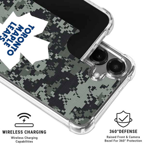 NHL Toronto Maple Leafs Camo Galaxy S26 Plus Clear Case