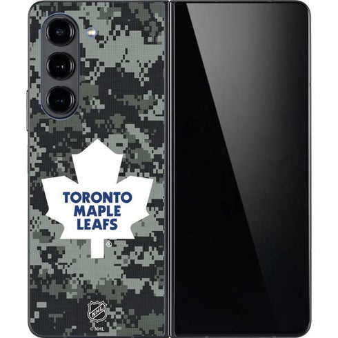 NHL Toronto Maple Leafs Camo Galaxy Z Fold5 5G Skin