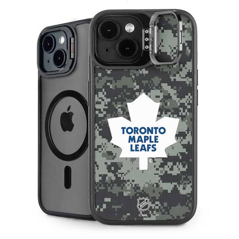 NHL Toronto Maple Leafs Camo iPhone 15 Plus Kickstand Case