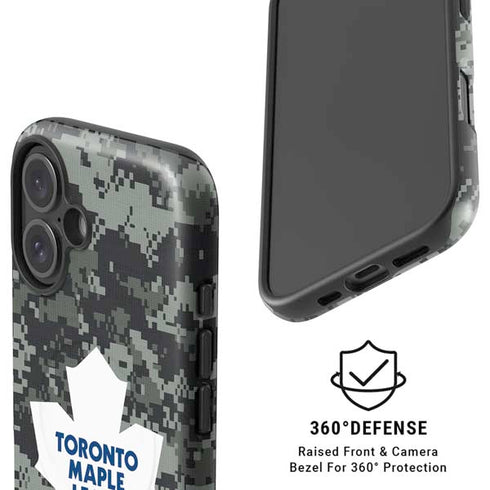 NHL Toronto Maple Leafs Camo iPhone 16 Magsafe Impact Case