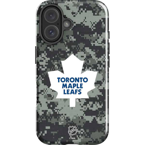 NHL Toronto Maple Leafs Camo iPhone 16 Plus Impact Case