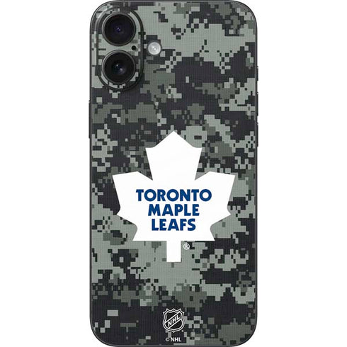 NHL Toronto Maple Leafs Camo iPhone 16 Plus Skin