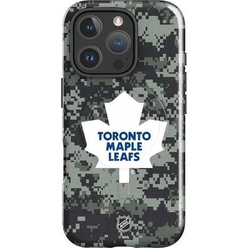NHL Toronto Maple Leafs Camo iPhone 16 Pro Magsafe Impact Case