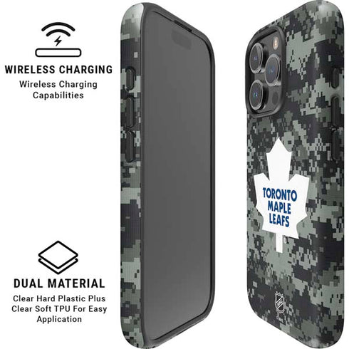 NHL Toronto Maple Leafs Camo iPhone 16 Pro Magsafe Impact Case