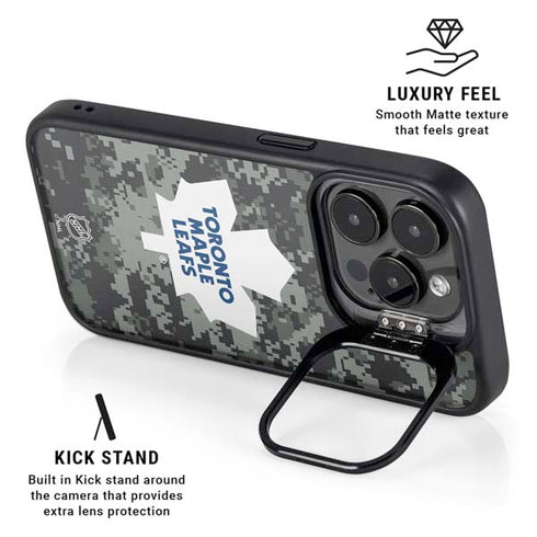 NHL Toronto Maple Leafs Camo iPhone 16 Pro Max Kickstand Case