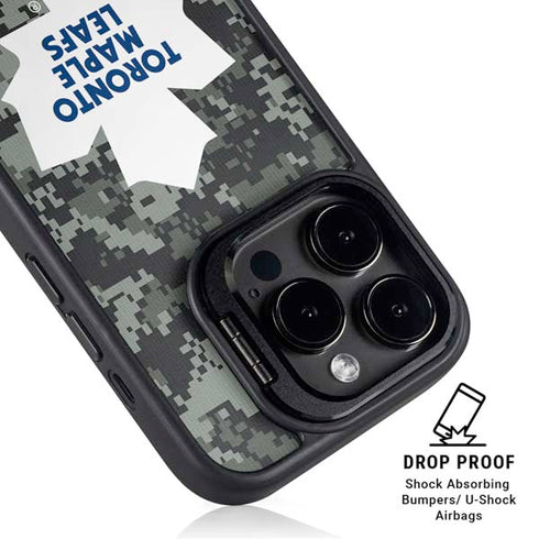 NHL Toronto Maple Leafs Camo iPhone 16 Pro Max Kickstand Case