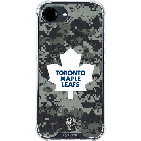 NHL Toronto Maple Leafs Camo iPhone 16e Clear Case