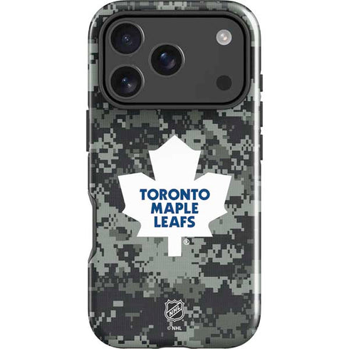 NHL Toronto Maple Leafs Camo iPhone 18 Pro Impact Case