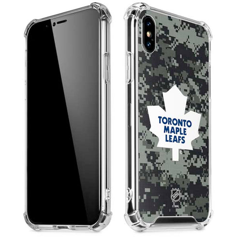 NHL Toronto Maple Leafs Camo iPhone X/XS Clear Case