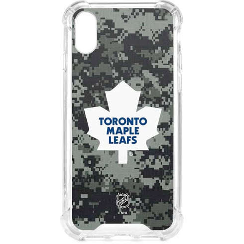 NHL Toronto Maple Leafs Camo iPhone XS Clear Case