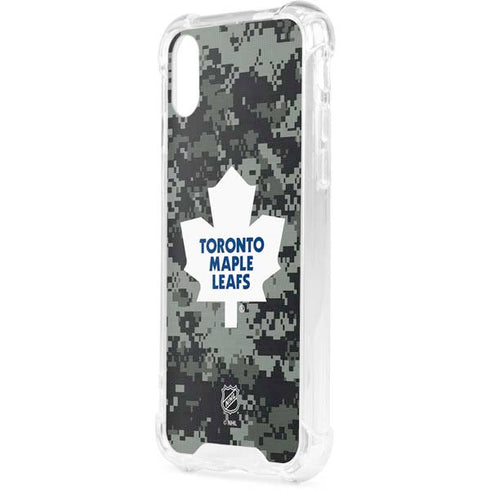 NHL Toronto Maple Leafs Camo iPhone XS Clear Case